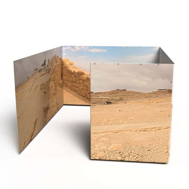 Masada East Gate Israel Panoramic Sukkah Fabric Wall Custom Murals