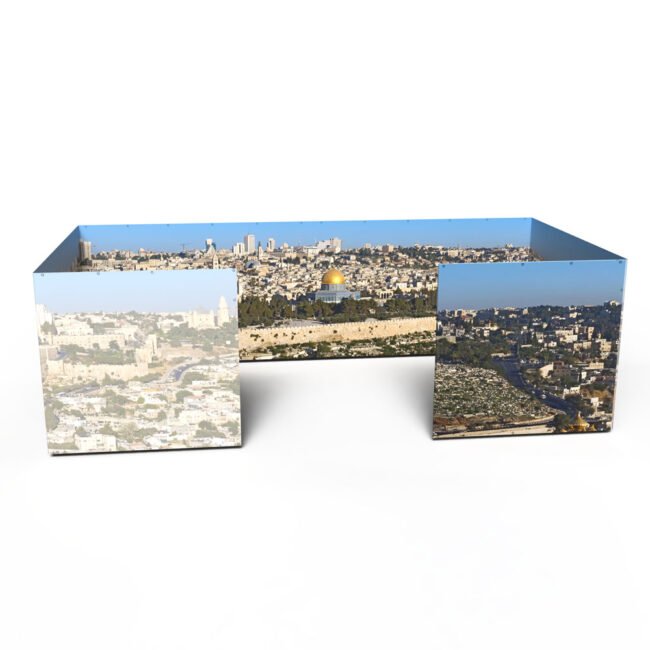 Jerusalem OId City Skyline Panoramic Sukkah Walls Fabric Custom Murals