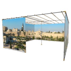 Jerusalem OId City Walls Panoramic Sukkah Kit