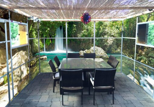 Banias Panoramic Sukkah Wallpaper - stage03.sukkah360.com