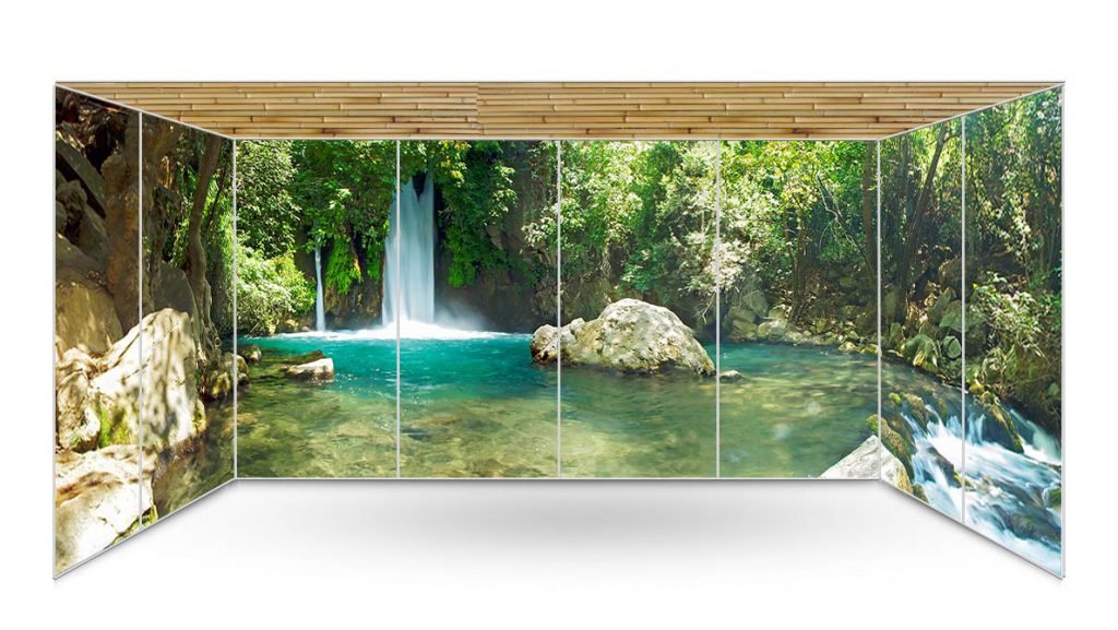 Banias Panoramic Sukkah Wallpaper - sukkah360.com