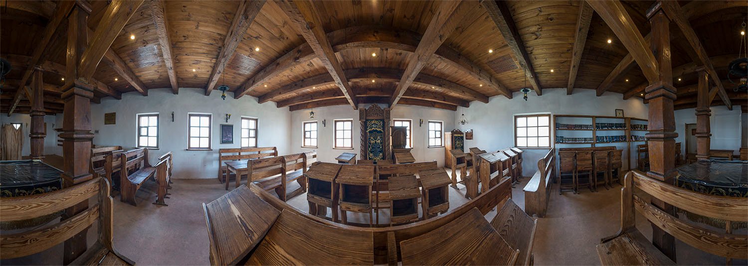 Ba'al Shem Tov Synagogue, Ukraine - 360 Degree Panorama - stage03.sukkah360.com