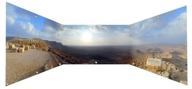 Kadesh Barnea Panoramic Sukkah Wall