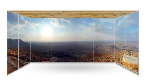 Kadesh Barnea Panoramic Sukkah Wallaper - stage03.sukkah360.com