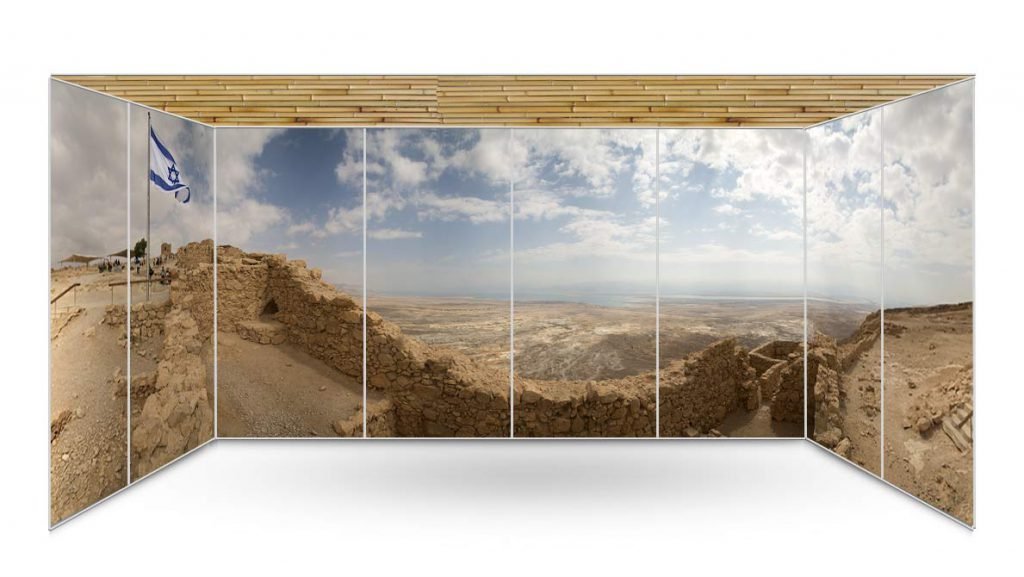 Buy Sukkah Online -Masada East Gate- Panoramic Sukkah Wallpaper