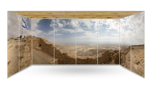 Masada EastGate Panoramic Sukkah Wallpaper - stage03.sukkah360.com