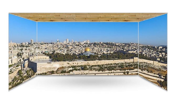 Old City Jerusalem Panoramic Sukkah Kit - sukkah360.com