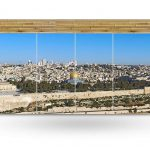 Jerusalem Old City Temple Mount Panoramic Sukkah Wallpaper - stage03.sukkah360.com