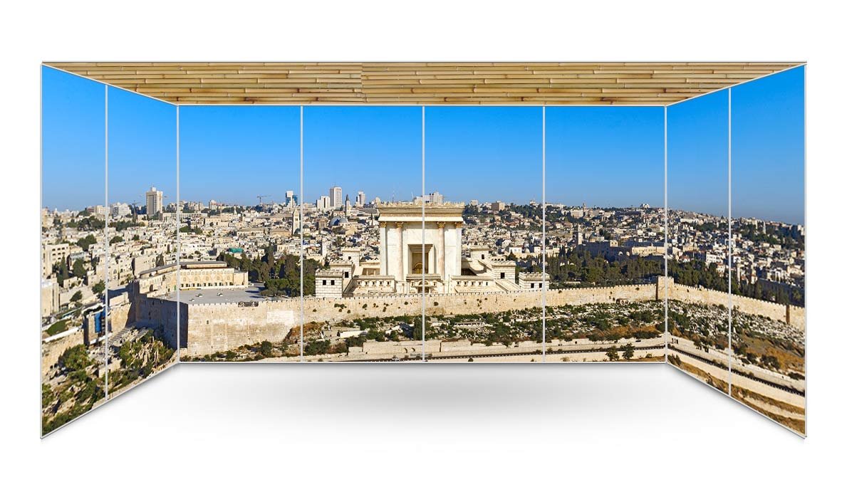 Beit HaMikdash Sukkah Wallpaper - sukkah360.com