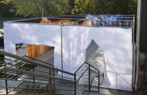 Chabad of Westport Jerusalem Sukkah Kit - 24x36 feet 10 feet high. Our Largest Sukkah To date (2018)