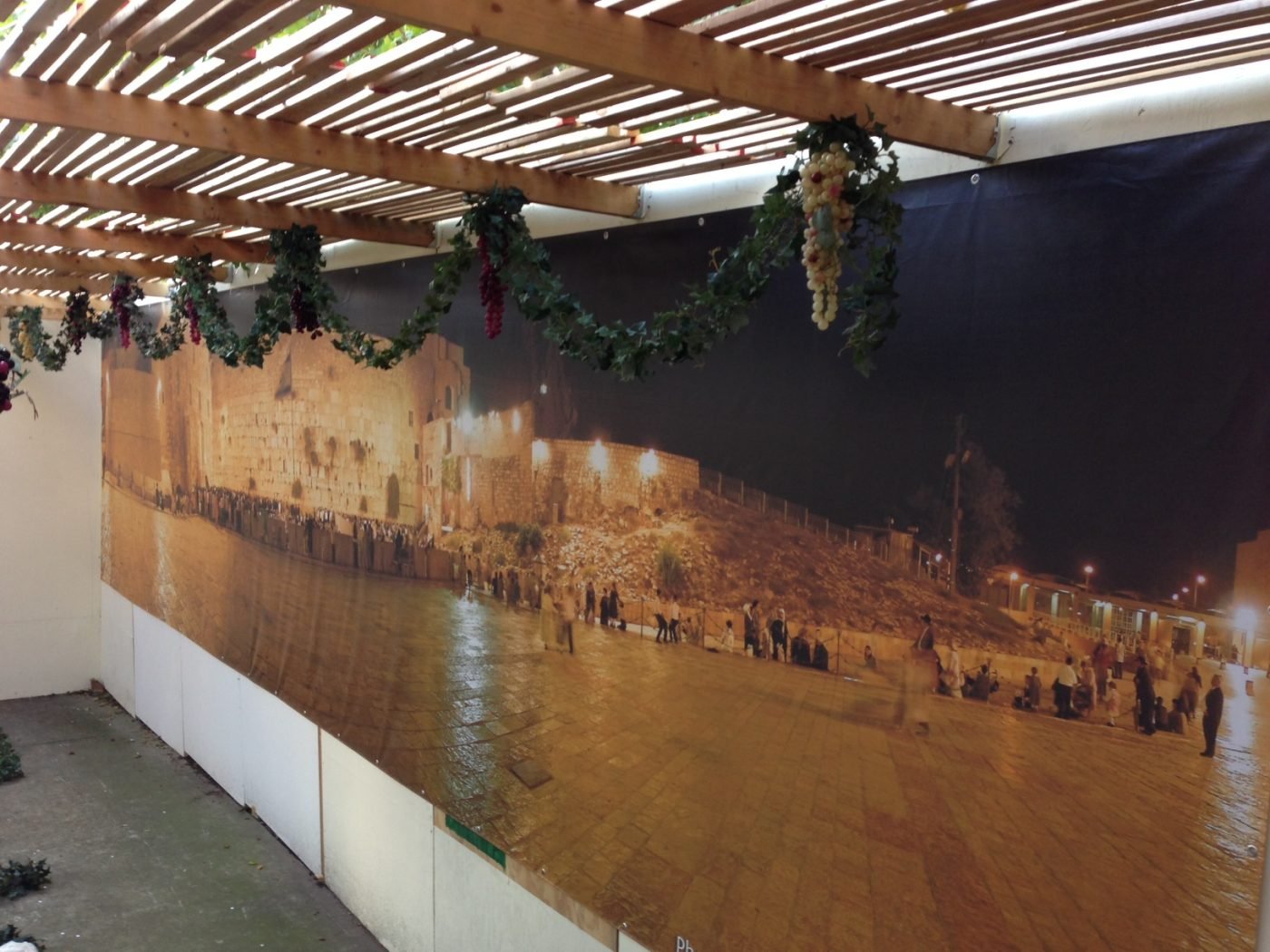 Kotel Western Wall Sukkah Panel