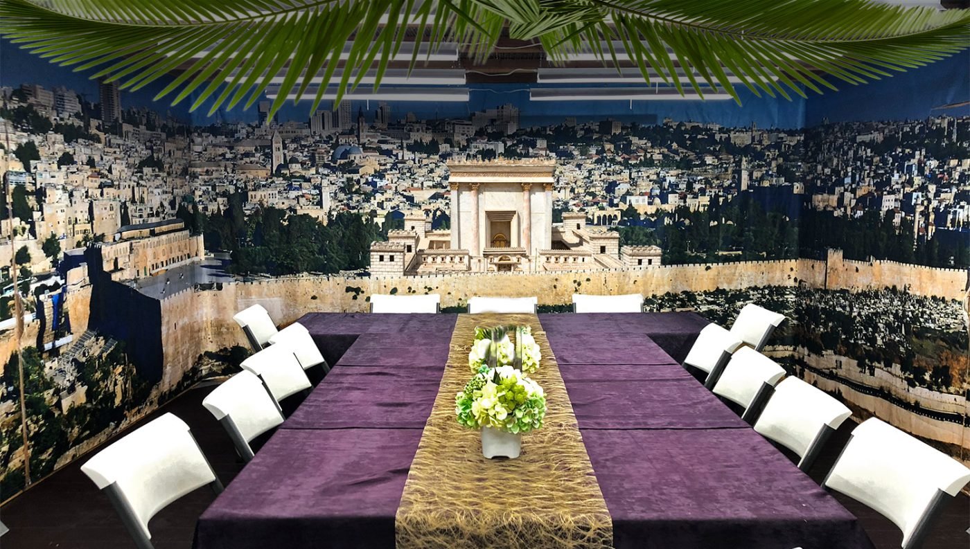 Beit HaMikdash Panoramic Sukkah - Sukkah Panel - sukkah360.com