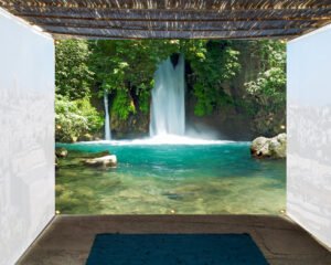 The Banias Waterfall Single Wall Sukkah Panel - Buy Sukkah Online 