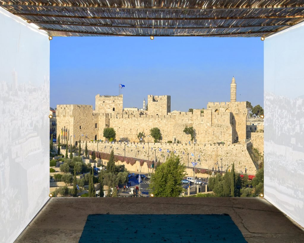 Sukkah Wall Panel Tower of David Jerusalem