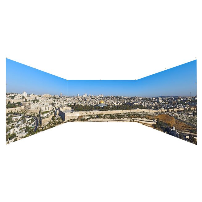 Jerusalem Skyline Sukkah Fabric Walls -The Panoramic Sukkah - Buy Sukkah Walls