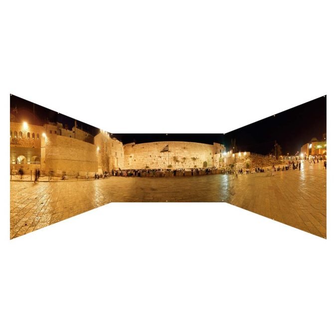 The Kotel Western Wall at Night Sukkah Fabric Walls -The Panoramic Sukkah - Buy Sukkah Walls