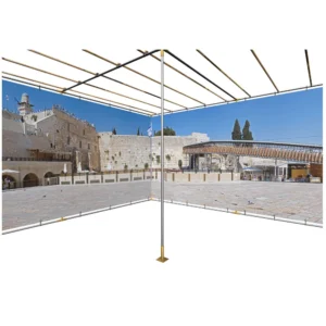 The Kotel Western Wall Israel Panoramic Sukkah Kit Frame Walls and Schach