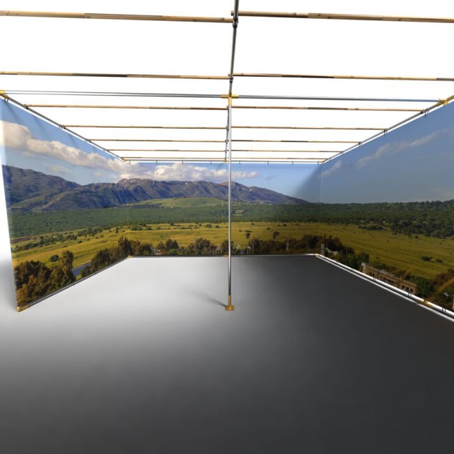 Mount Hermon Golan Heights Panoramic Sukkah Kit Frame Walls and Schach