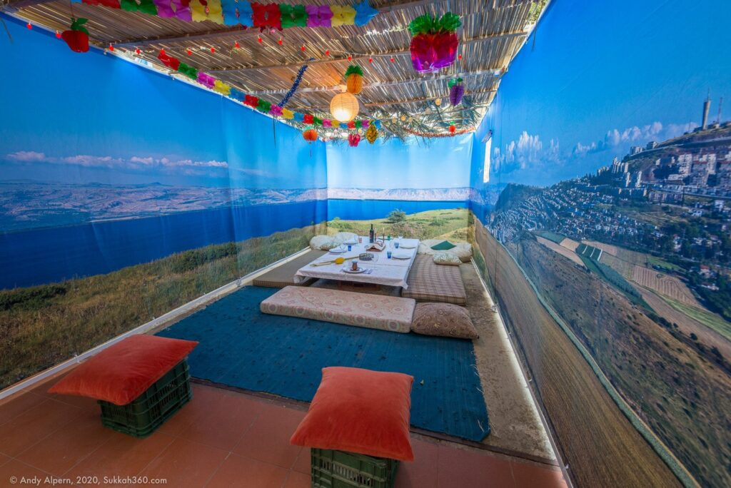 Golan Galil Kinneret Panoramic Sukkah Fabric Walls Sukkah360.com