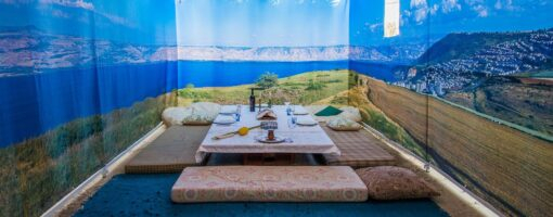 Golan Galil Kinneret Panoramic Sukkah Fabric Walls Sukkah360.com