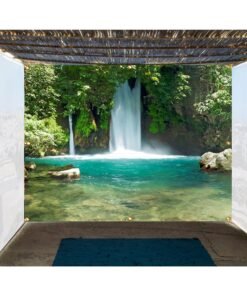 Banias Waterfall - Single-Wall Sukkah Mural