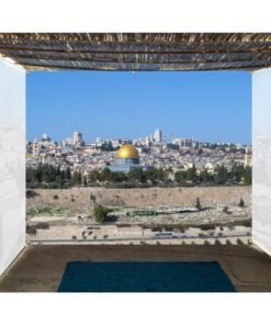 Jerusalem Skyline - Single-Wall Sukkah Mural