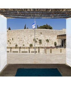 The Kotel by Day - Single-Wall Sukkah Mural