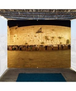 The Kotel at Night - Single-Wall Sukkah Mural