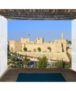 Jerusalem Old City Walls - Single-Wall Sukkah Mural