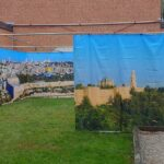 Jerusalem OId City Skyline Panoramic Sukkah Kit Frame Walls and Schach