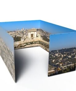 Jerusalem Skyline with Beit haMikdash - Fabric Sukkah Walls