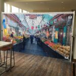 The Shuk-Machaneh Yehudah Jerusalem Panoramic Sukkah Custom Murals Sukkah360.com