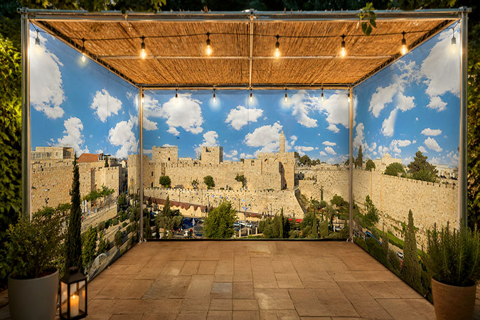 Old City Jerusalem Panoramic Sukkah
