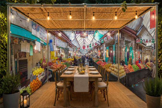 The Shuk Machaneh Yehudah Jerusalem Sukkah