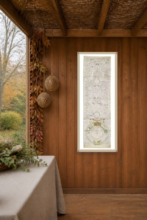 Magnificent Parchment Ilan Sukkah Tapestry Decoration