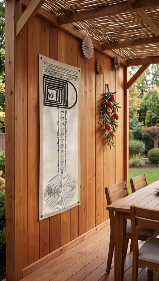 Coppio Ilan Sukkah Tapestry Decoration